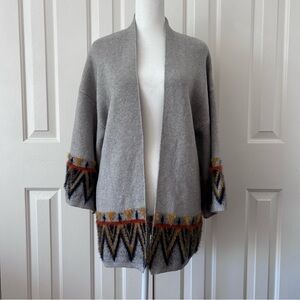 Janice Apparel Women’s Southwest Aztec Print 3/4 Wide Sleeve Cardigan L/XL  I-01